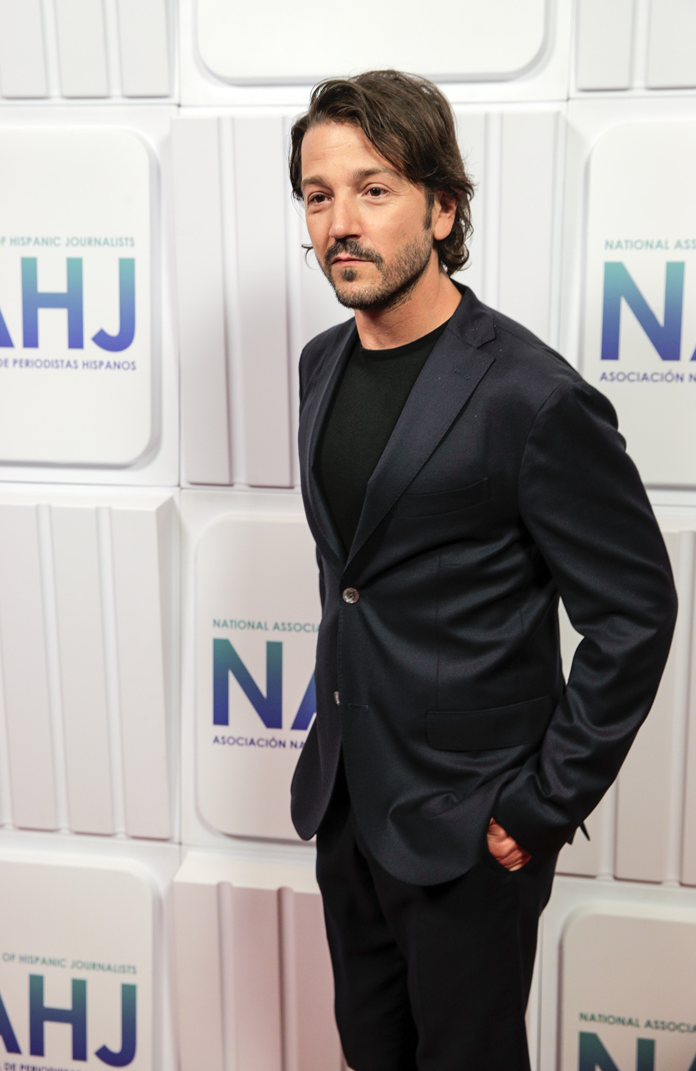 Actor Diego Luna poses for a photo on the National Association of Hispanic Journalists Hall of Fame Gala red carpet in Las Vegas, Nev., on Saturday, August 5, 2022.