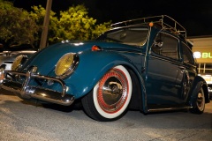 Atomik Abel’s 1965 Volkswagen Beetle on display during a meetup of the Speed Style and Performance Miami Car Club  in Miami, Fla., on Friday, July 14, 2023.